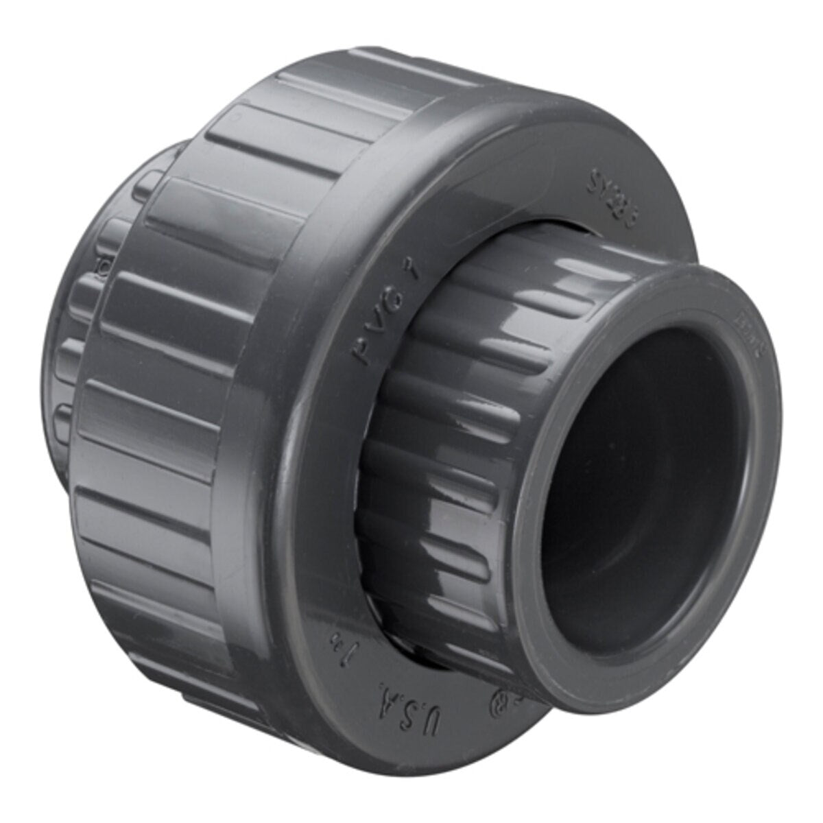 857-025 Schedule 80 PVC Union Valve (Old Style) 2-1/2 in. Socket w/ FKM O-Rings | Spears
