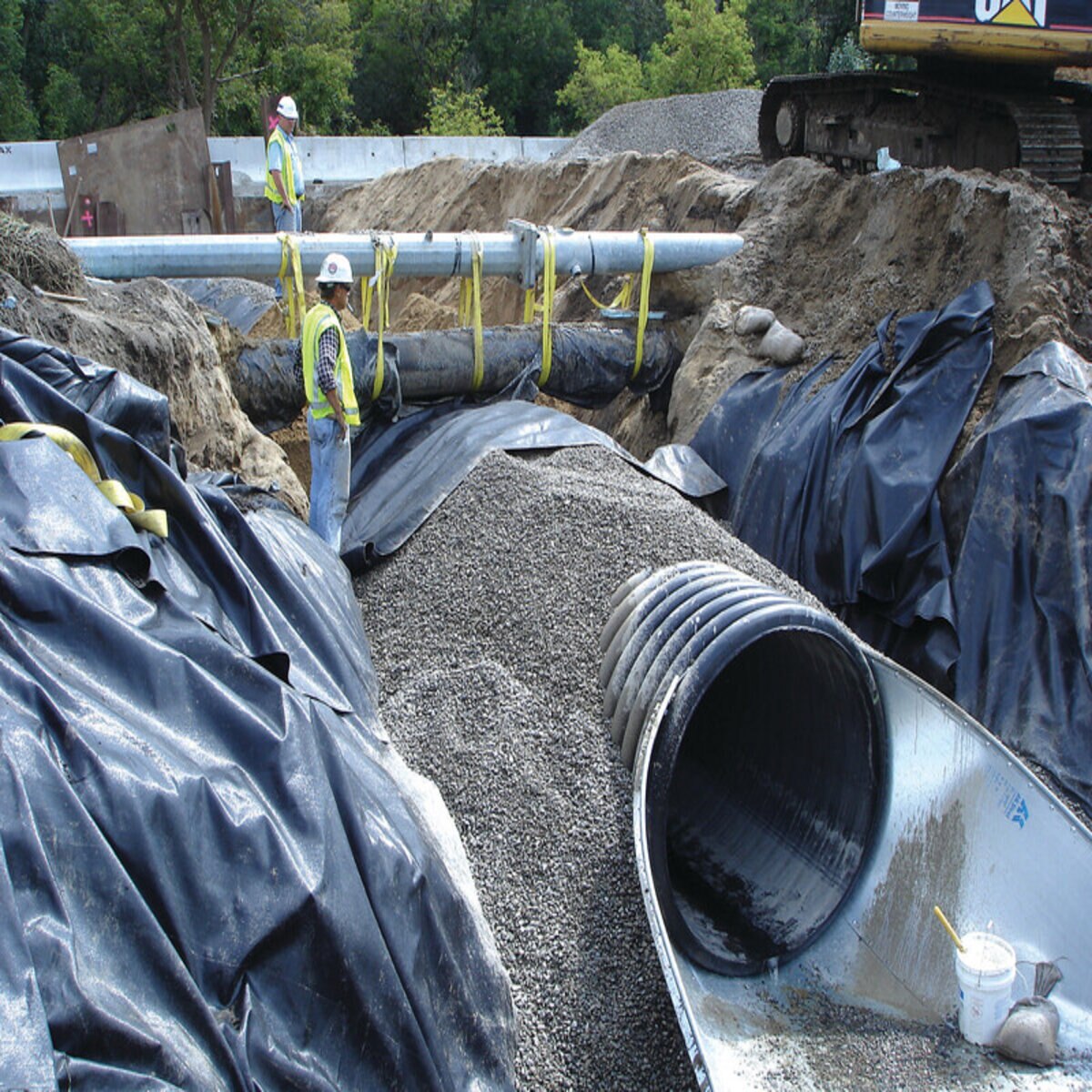 ADS N-12 Dual Wall Pipe Long Bell Soil Tight 24 in. x 20 ft.