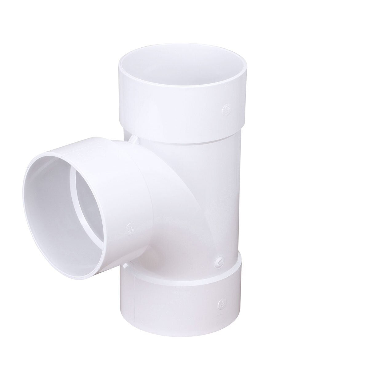8P09 -NDS Sanitary Tee White PVC 8 in. Hub x Hub x Hub