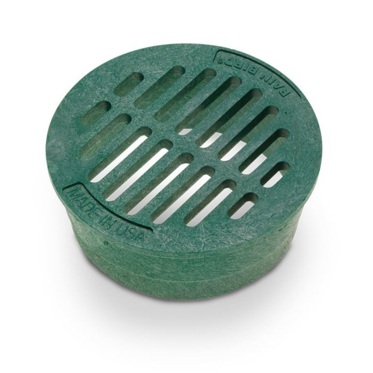 4 in. Round Flat Grate Green Rain Bird