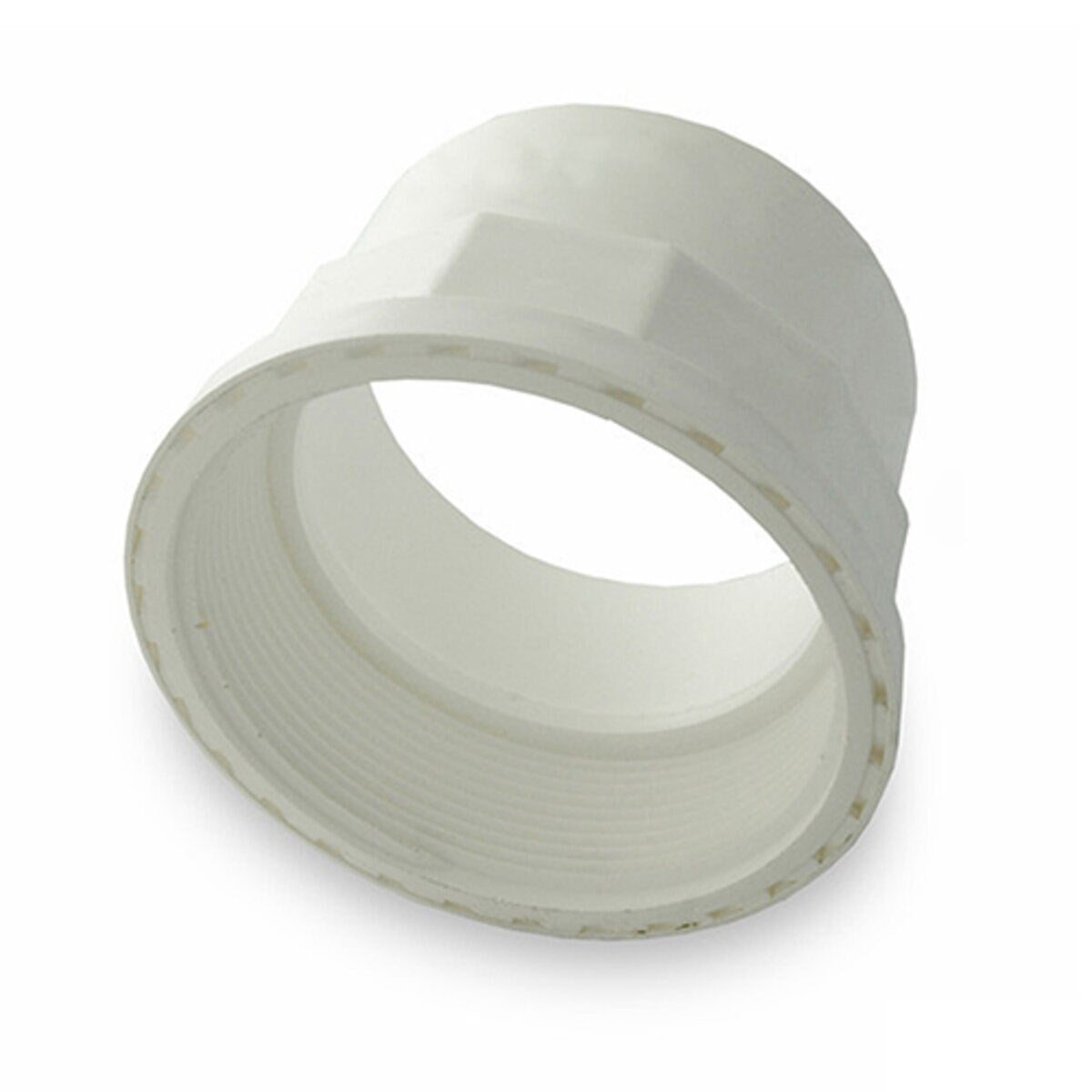 NDS613P -NDS PVC S&D Female Adapter HUB x FPT White 6 in.