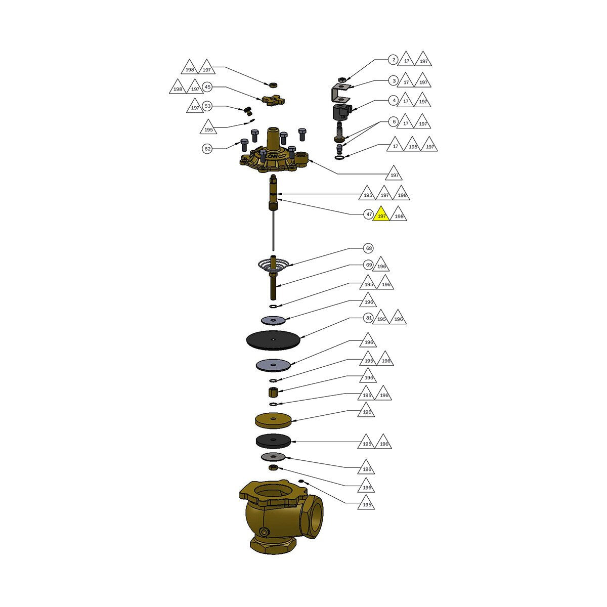 Top Assembly For 950 1"