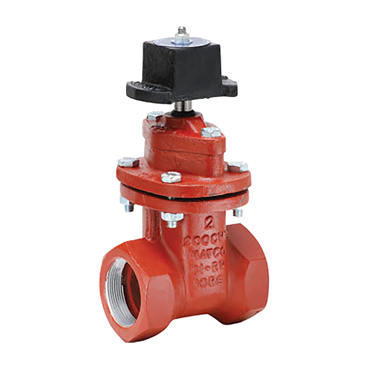2 1/2" Cast Iron Thrd Gate Valve W/Nut
