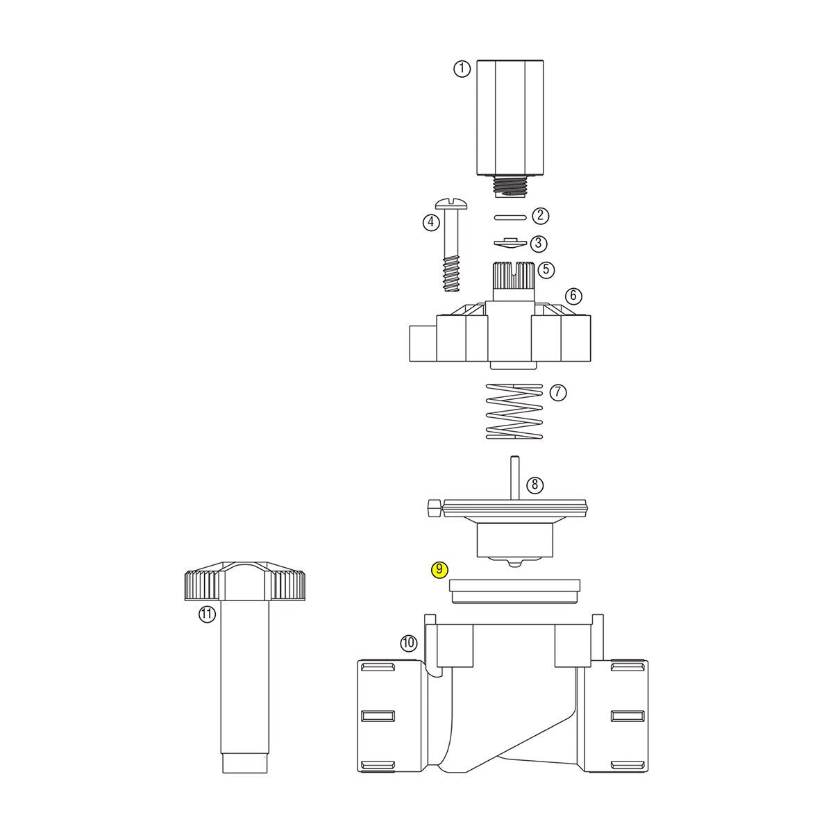 Diaphragm Support Ring For Hpv Series Valve