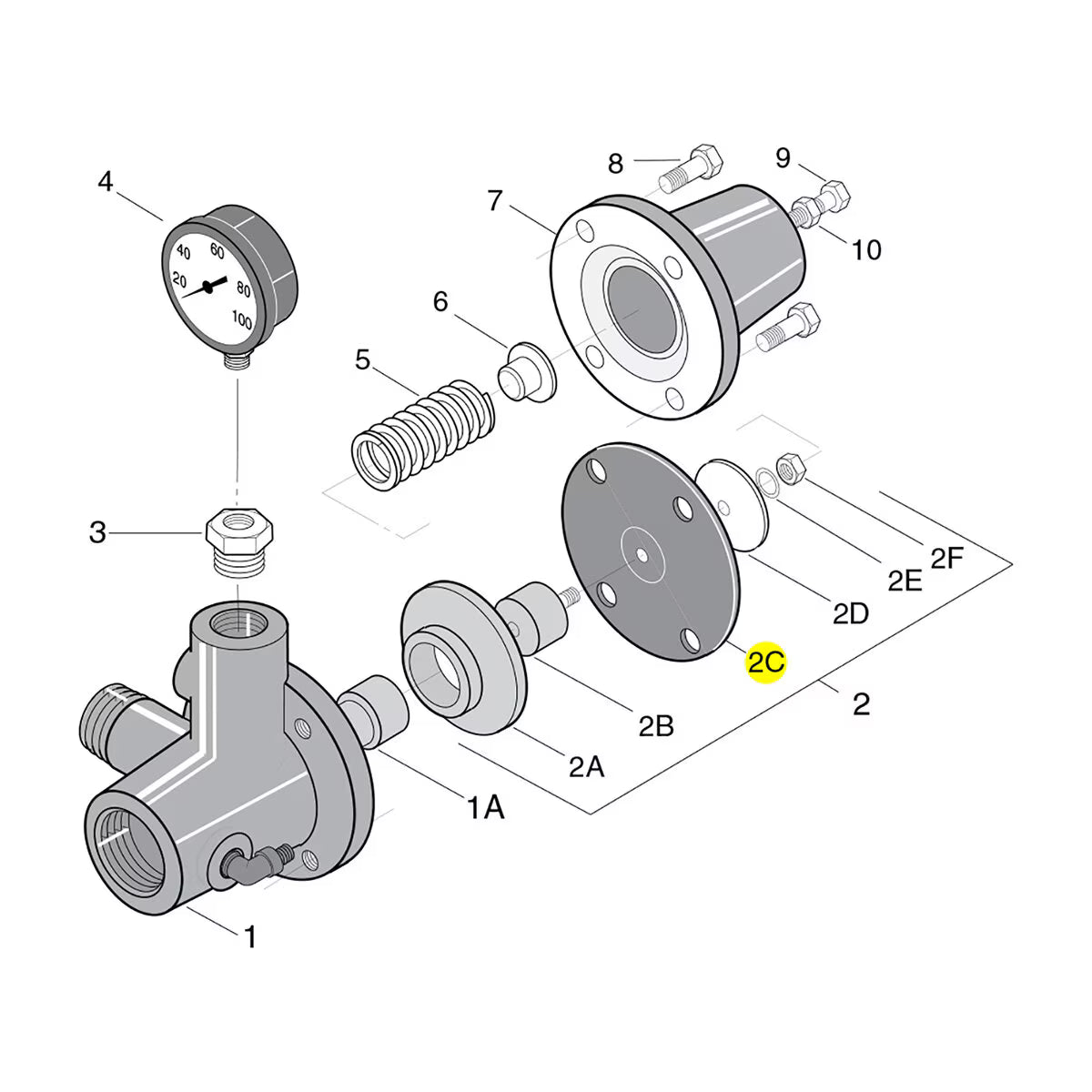 Diaphragm For 10MS Pressure Regulator