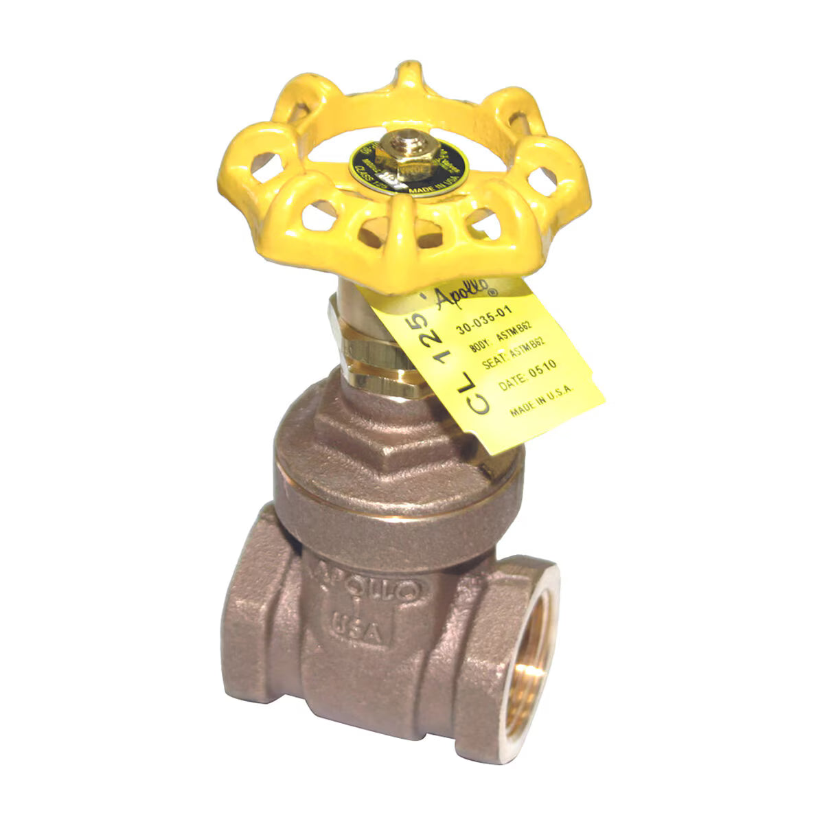 Apollo 102T Gate Valve Bronze 1 in. NPT w/ Wheel Handle