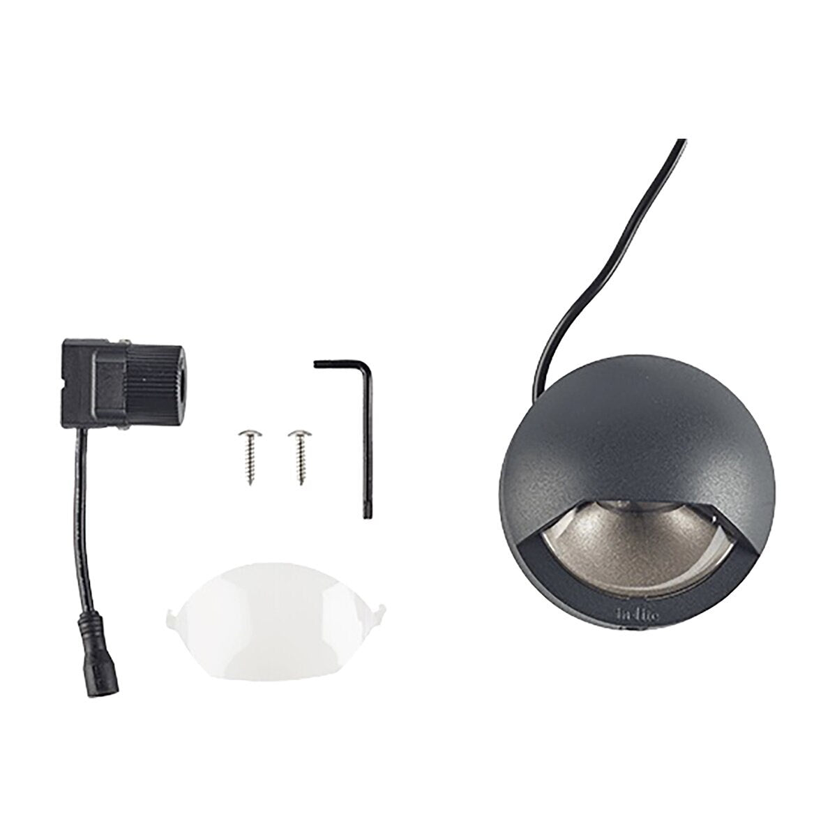 in-lite -10301250-Blink Wall Light Dark 1.5W LED