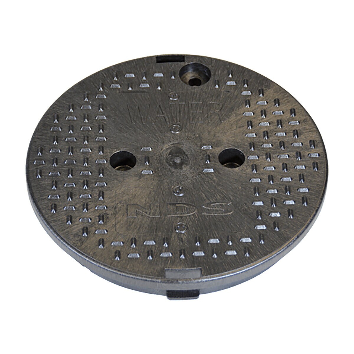 10" Round Cover Only Water Black Overlapping NDS