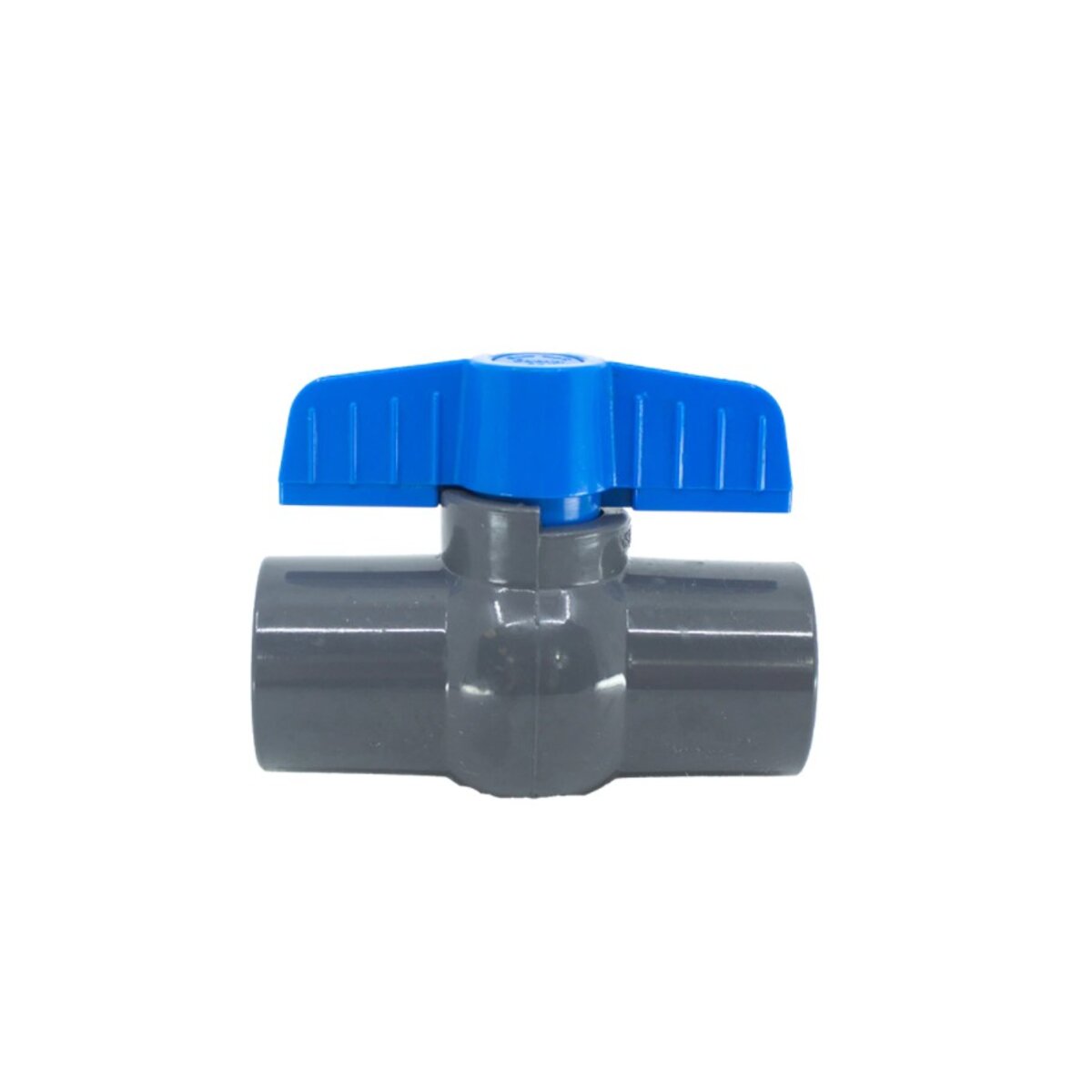 Colonial V08691N 491 Commercial Ball Valve PVC Gray 3/4 in. Socket w/ Blue Handle