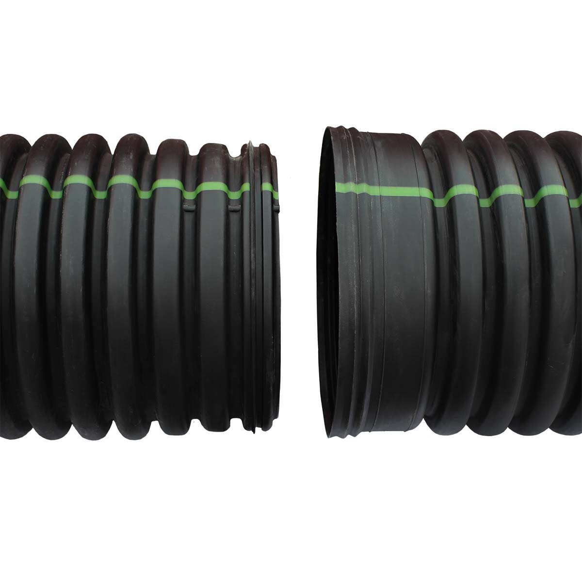 ADS 6 in. x 20 ft. N-12 Pipe Solid Bell End Soil Tight