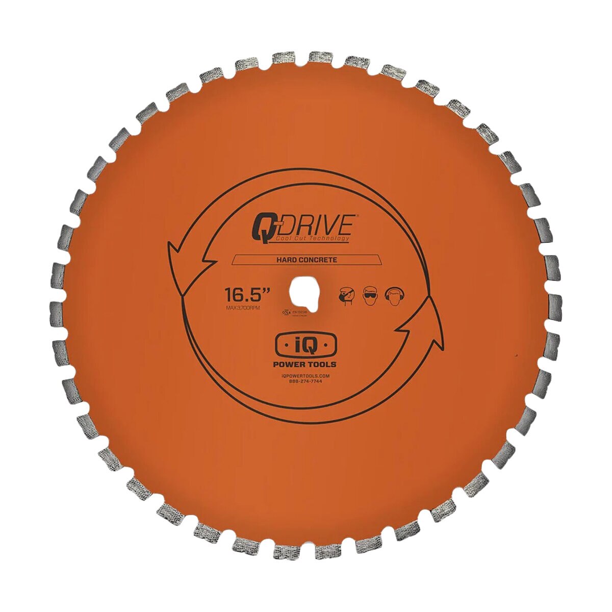 iQ Q-Drive 16.5 in. Arrayed Segmented Hard Concrete Silent Core Blade