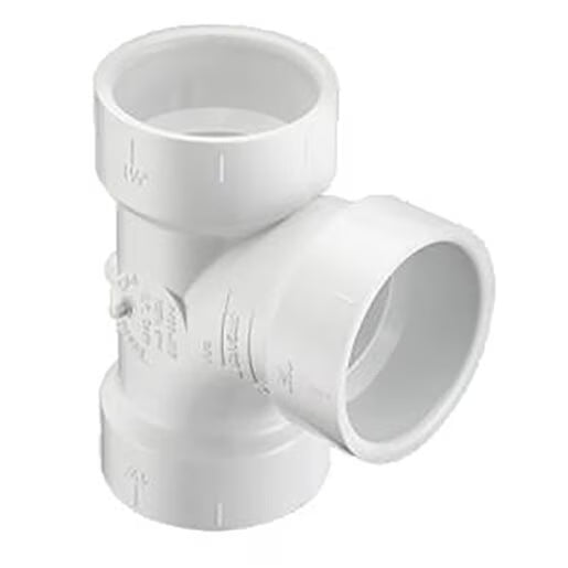 P400-040 Sch 40 DWV PVC Tee 4 in. Hub | Spears