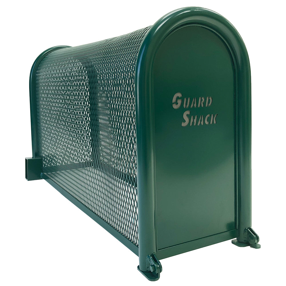 GuardShack Powdercoated Enclosure Lift-Off (10"W x 18"H x 12"L) - Green/Tan