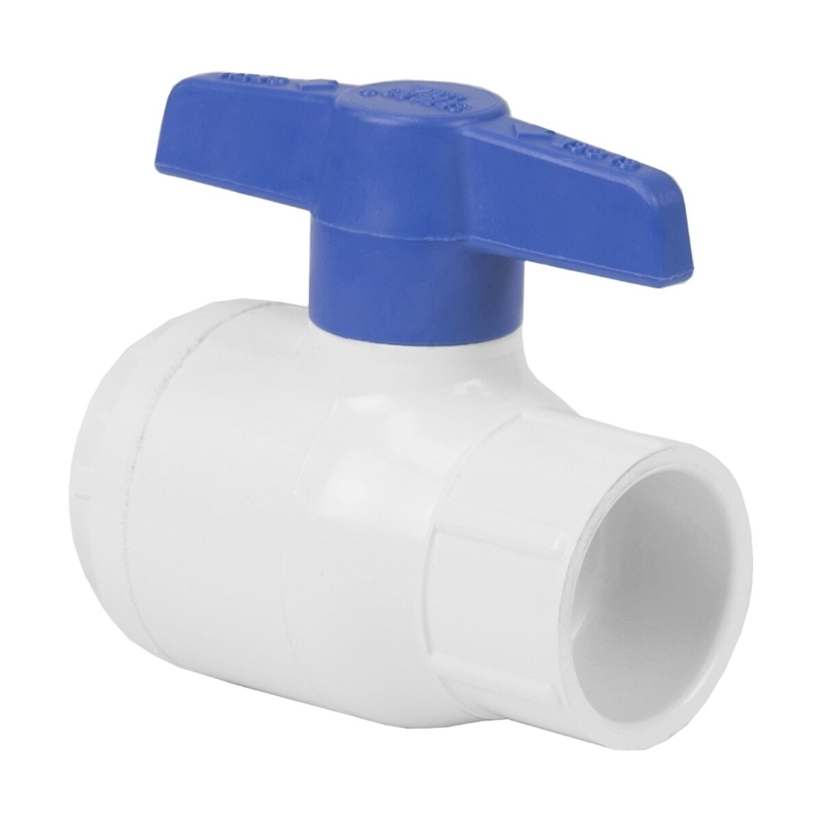Spears Utility White PVC Ball Valve 4 in. FIPT w/ Blue Handle & EPDM O-Rings