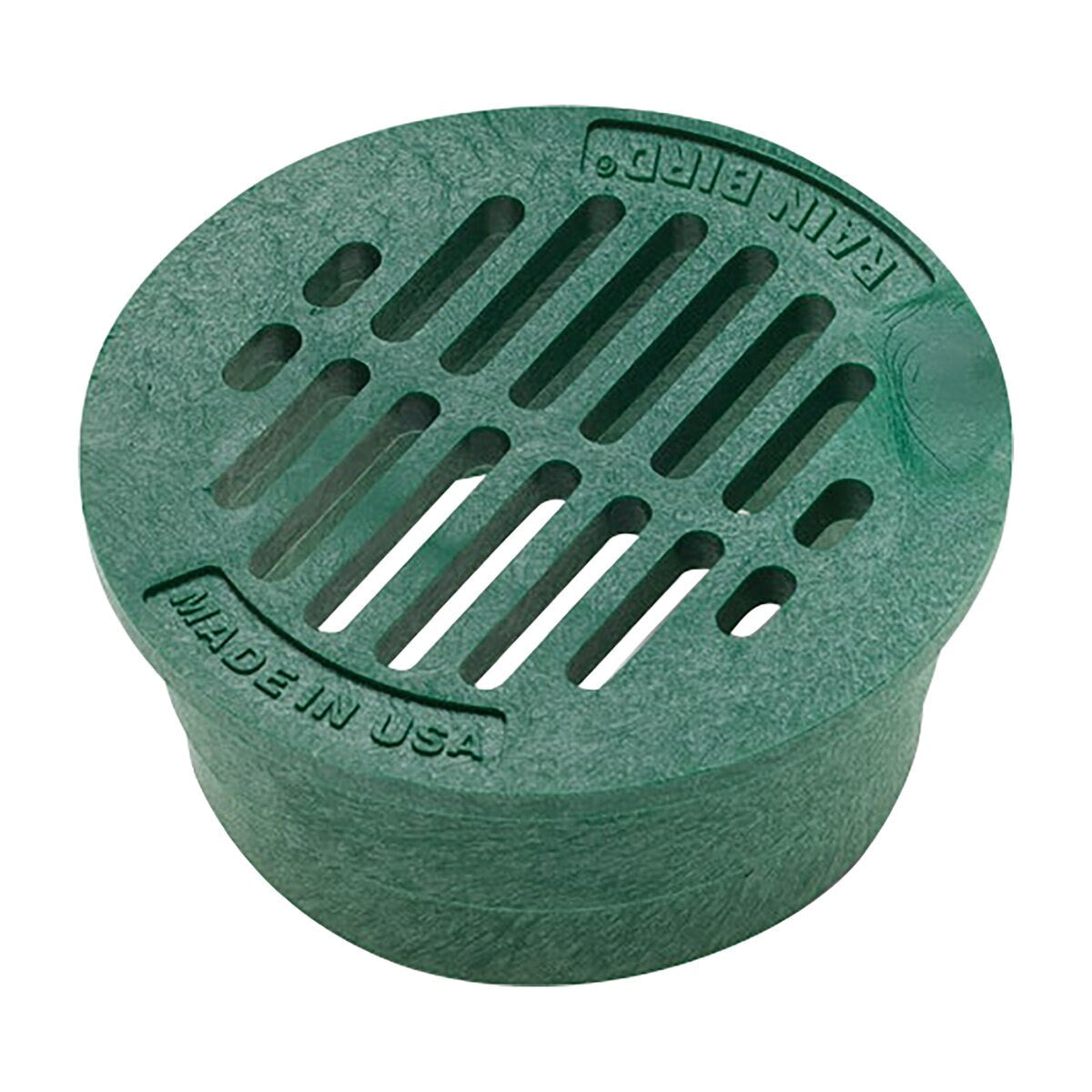 3 in. Round Flat Grate Green Rain Bird