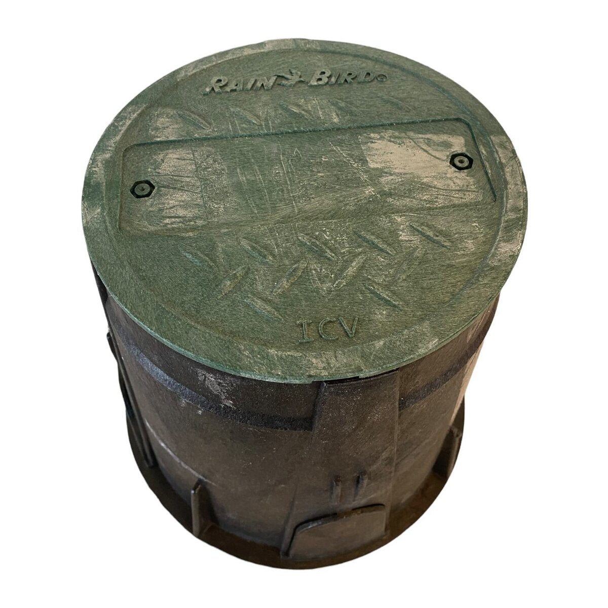 Rain Bird Valve Box Round 7 in. Black Box/Green Lid Overlapping VB Specification Series