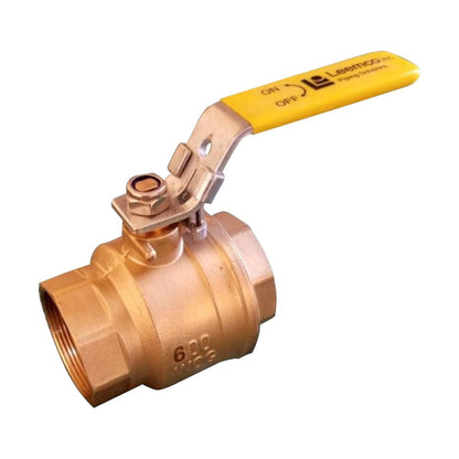 Leemco  LBT-11B  Ball Valve FPT 600 PSI WOG 1 in. Lead Free Brass