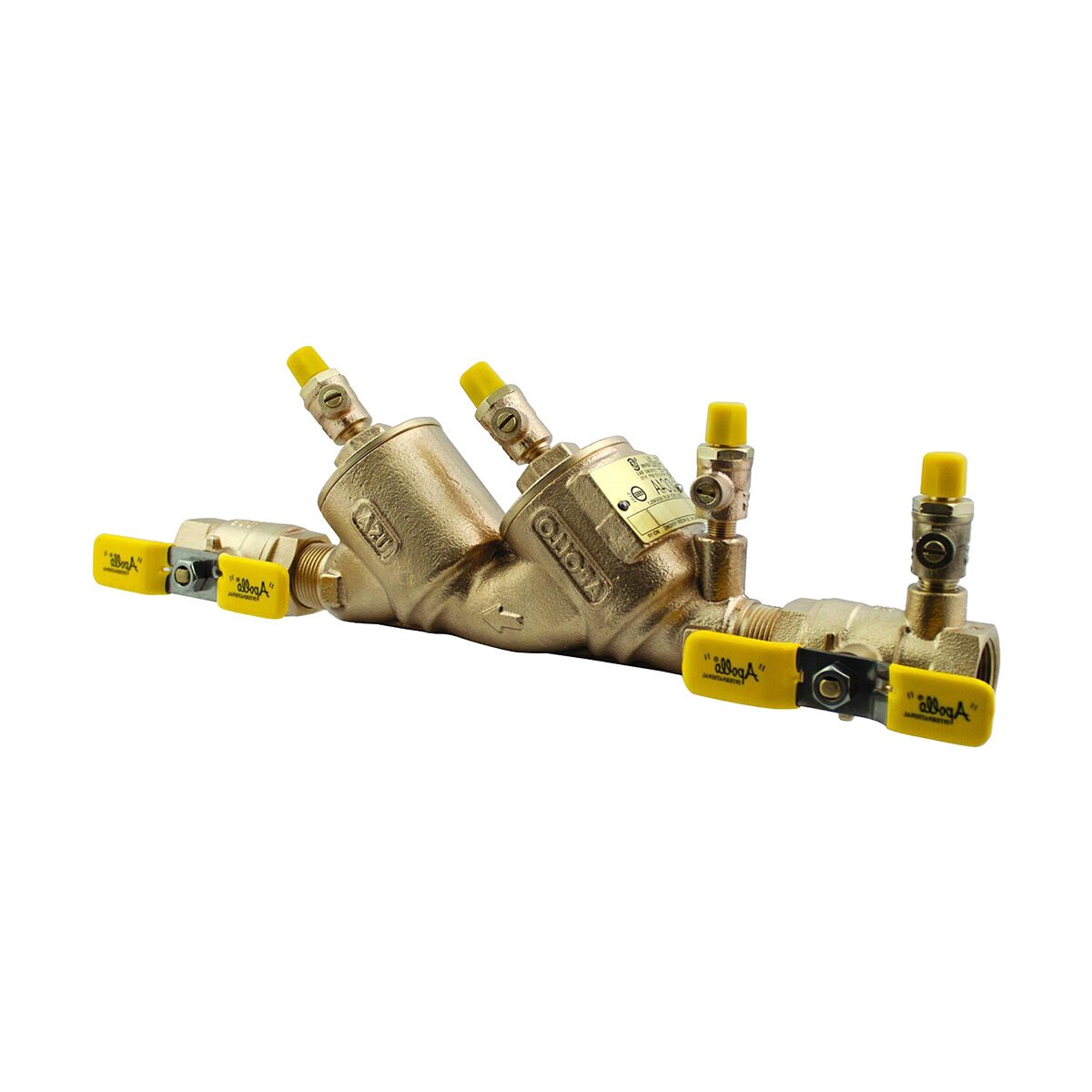 4A104A2F  Apollo 4A Double Check Valve Assembly 3/4 in. Bronze w/ Ball Valves |