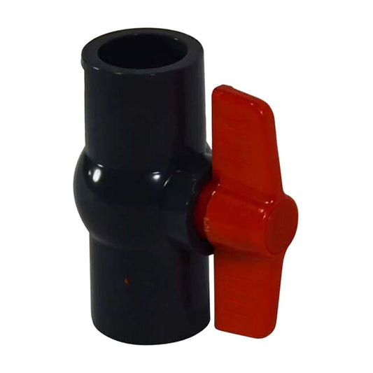 NDS Gray MIP Ball Valve Slip x Slip 150 PSI 3/4 in. Sch 40 PVC