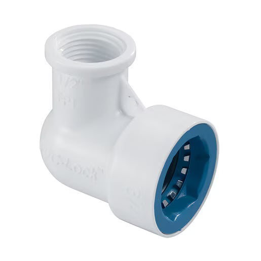 Hydro-Rain  PVCL-407-005  PVC-Lock Lock Fitting 1/2 in. x 1/2 in. FPT Elbow