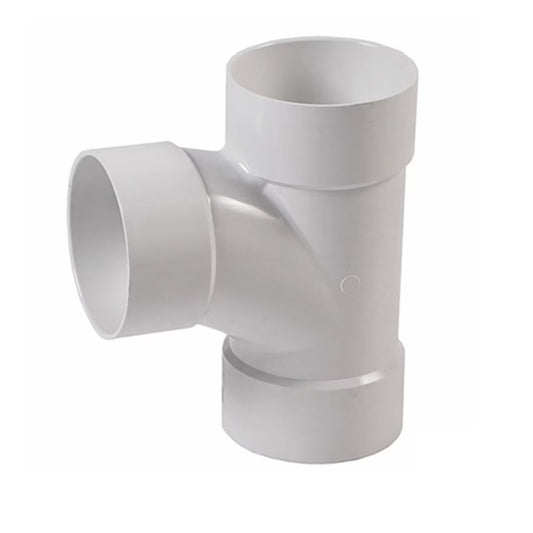 3P09  -NDS PVC Sanitary Tee HUB x HUB x HUB White 3 in.