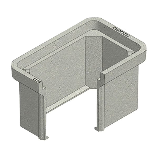 Oldcastle Polymer Carson Valve Box Poly/Concrete 18 in. x 13 in. x 24 in. w/ Cover and Hex Bolts