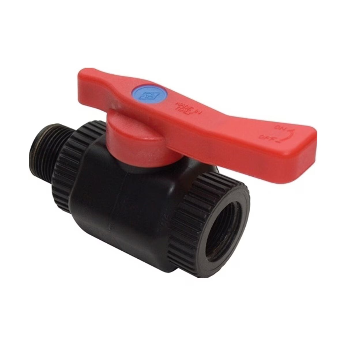 3/4 MIPT X 1 Fipt Ball Valve Plastic Underhill A-BV77FM