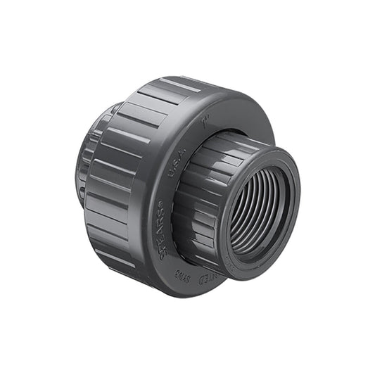 858-005  Sch 80 PVC Union (Old Style) 1/2 in. FIPT w/ FKM O-Rings | Spears