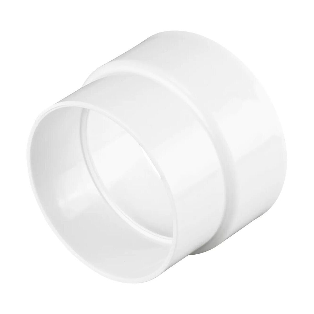 NDS PVC DWV to Sewer Adapter DWV HUB x S&D HUB White 4 in. x 4 in.