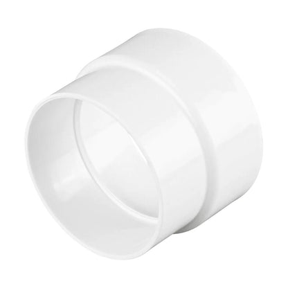 NDS PVC DWV to Sewer Adapter DWV HUB x S&D HUB White 4 in. x 4 in.