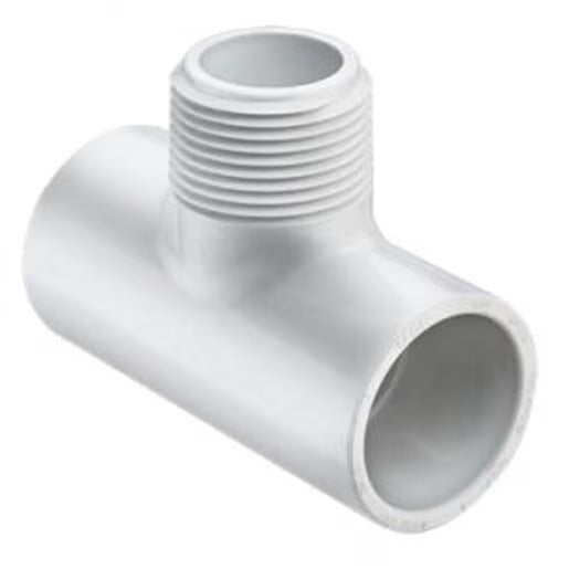 402B-010  Sch 40 PVC Tee 1 in. Socket x MIPT