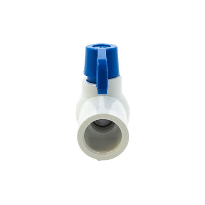 V40491N Lasco 491 Commercial Ball Valve Slip PVC White 4 in. w/ Blue Handle