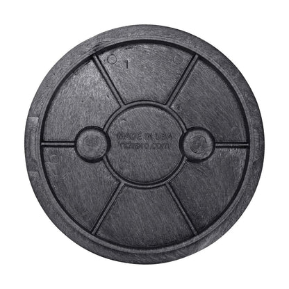 NDS Standard Valve Box Round 6 in. Black Box/Black Lid Overlapping ICV