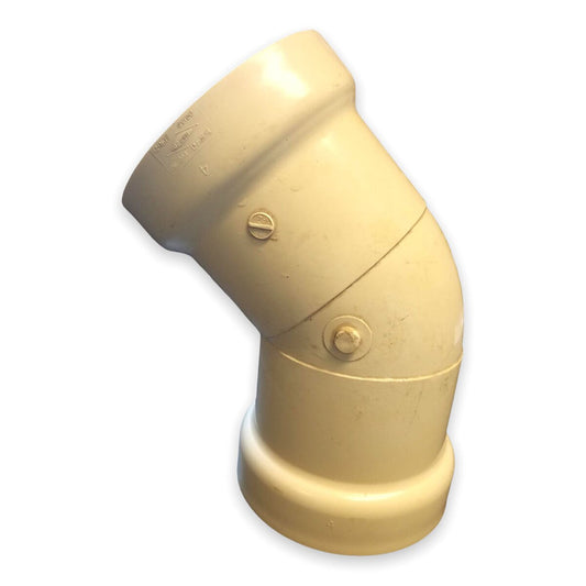 122-040 -Harco 45 Bend Elbow PVC 4 in. GxG