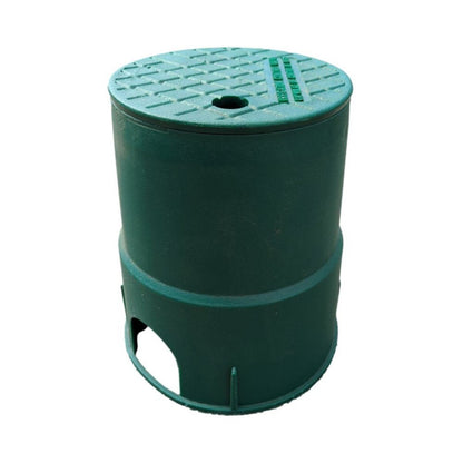 Dura Valve Box Round 6 in. Green Box/Green Lid Overlapping ICV