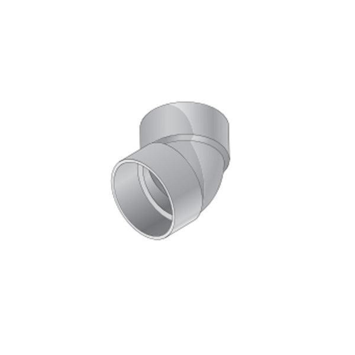 4P03  -NDS PVC S&D 45 Deg. Elbow HUB x HUB White 4 in.