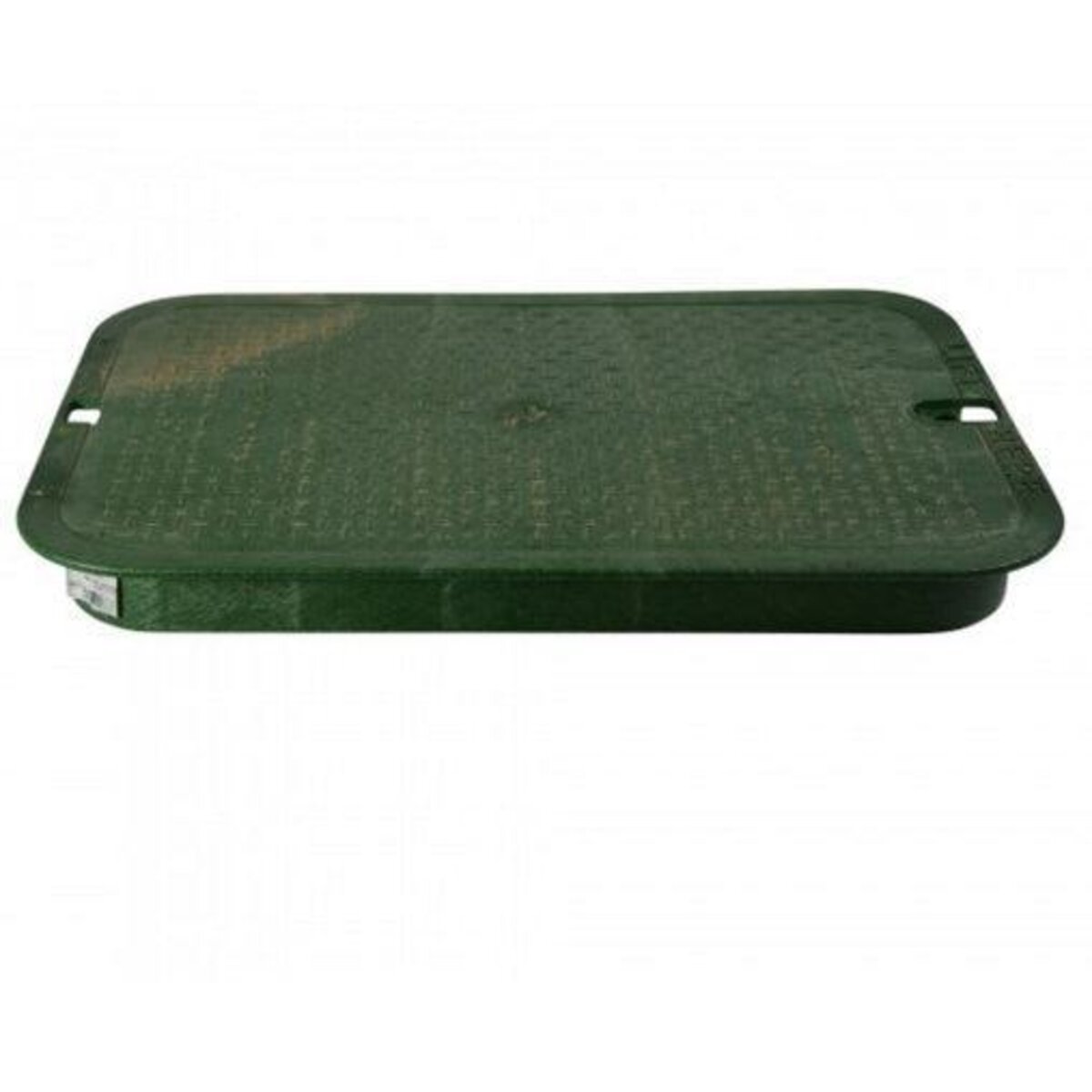 NDS Standard-Series Valve Box Lid Jumbo Rectangle 13 in. x 20 in. Overlapping Green Polyethylene ICV Lid Only