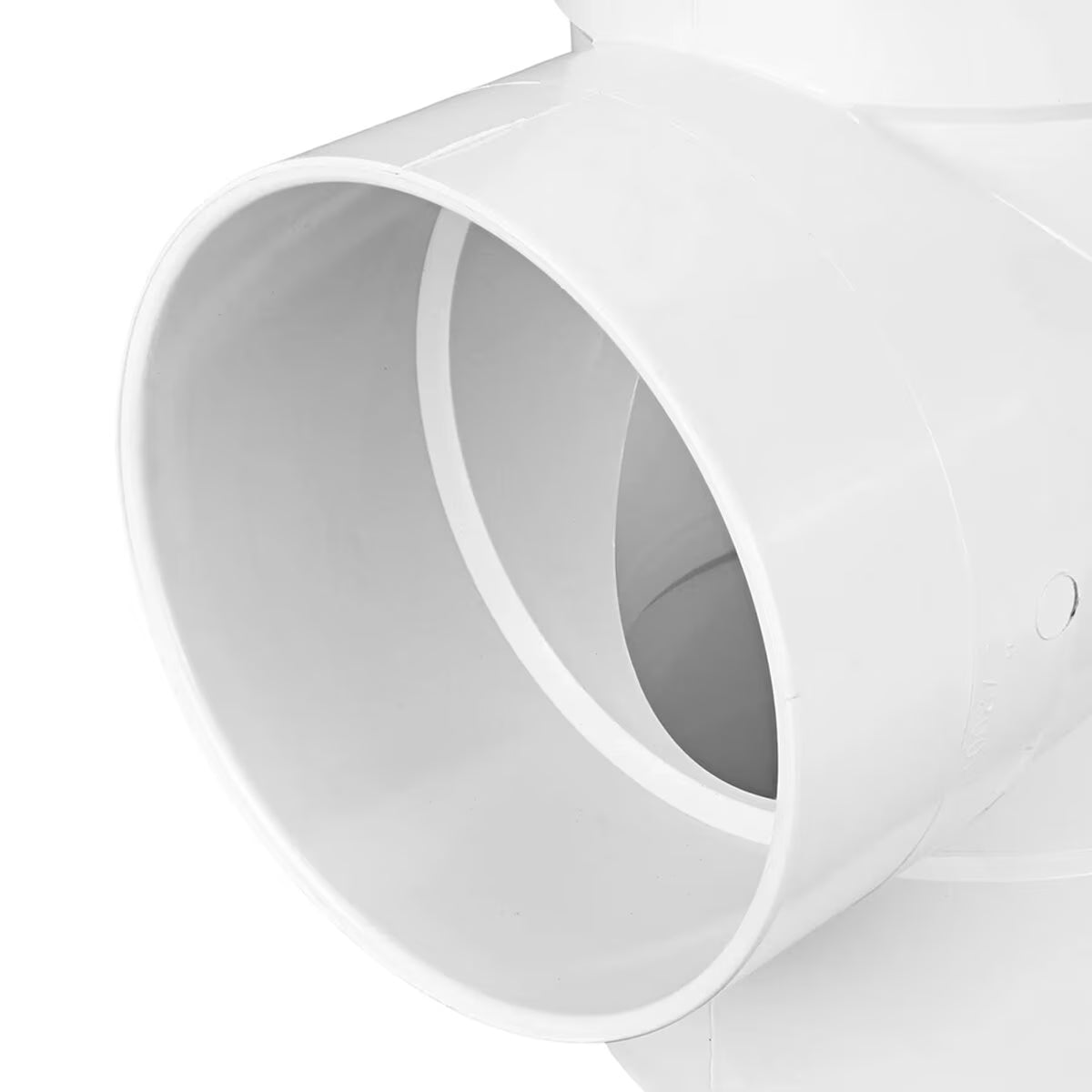 8P01  -NDS PVC S&D Tee HUB x HUB x HUB White 8 in.