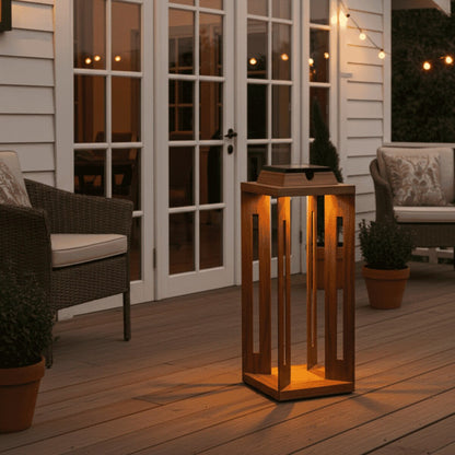 SERENITYLAR-LA-TK-L-Serenity Solar Lantern Teakwood