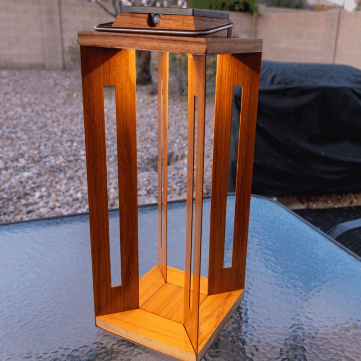 SERENITYLAR-LA-TK-L-Serenity Solar Lantern Teakwood