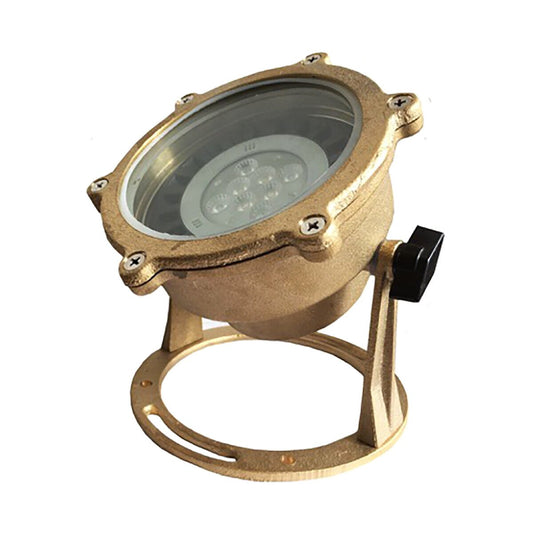 1-UWL-03-BR-Bosch Underwater PAR36 Pond Light, Brass 304 Construction, Ideal for Aquatic Illumination