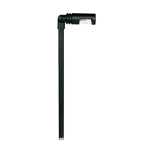Corona  CL-727-BK  Adjustable Path Light Single Head Black Aluminum 18 in. Stem