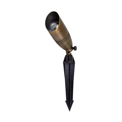 Elitco  C030L-DB MR-16 Spring Loaded Brass Bullet Dark Brass
