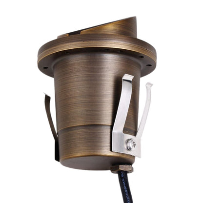 Elitco  C201-E-AB Well Light w/ Glare Shield Antique Brass