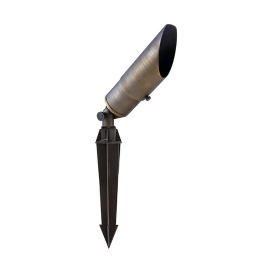 Elegant C049-DB Furniture & Lighting Elitco Bullet Light with Slide Shroud in Dark Brass Finish