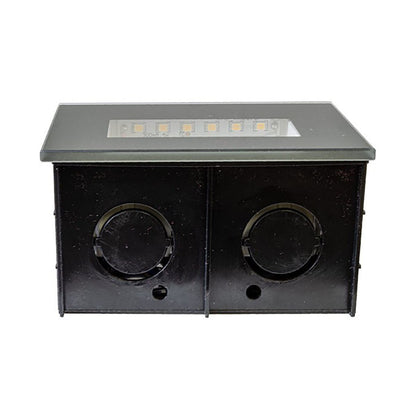 Dabmar  LV654-LED3.5-BK  Glass Step Light- Black