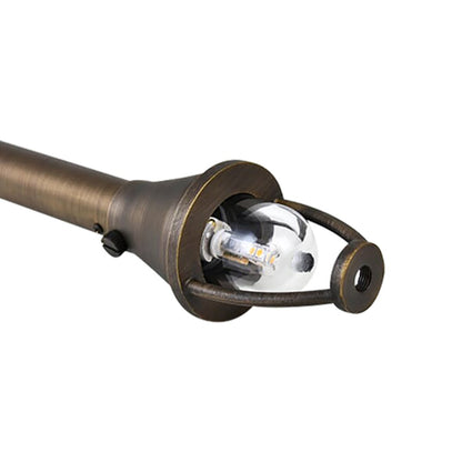Elegant Lighting   P804-DB  P804-DB  Elitco 9 in. 2-Tiered Darkened Brass Path Light