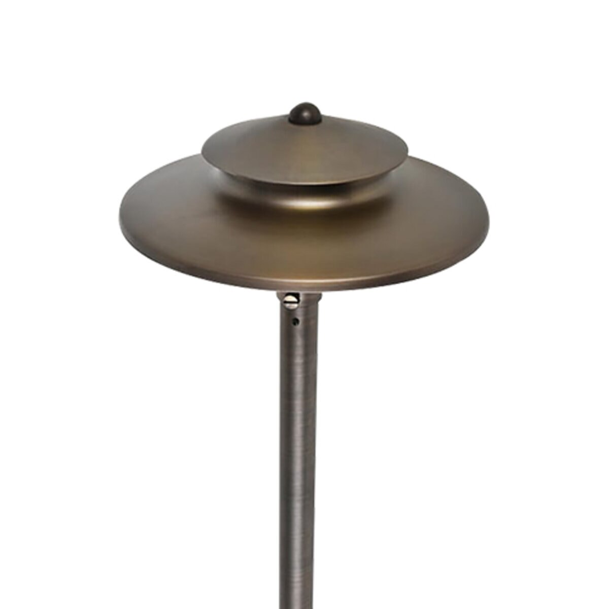 Elegant Lighting   P804-DB  P804-DB  Elitco 9 in. 2-Tiered Darkened Brass Path Light