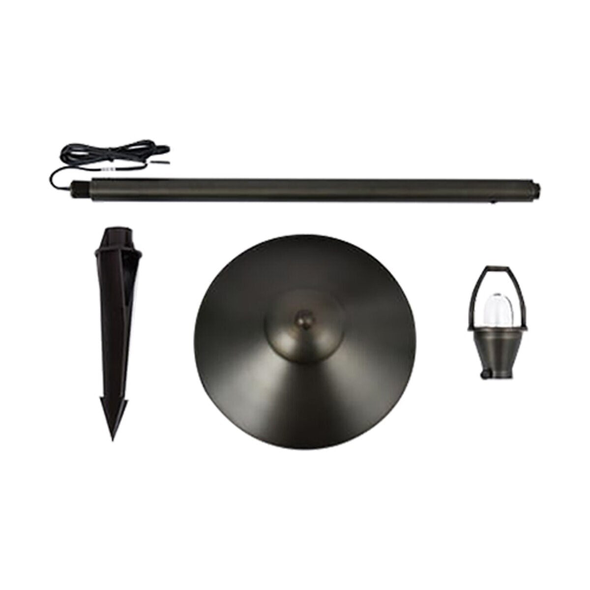 Elegant Lighting  P800-DB  Elitco 9 in. Darkened Brass Path Light
