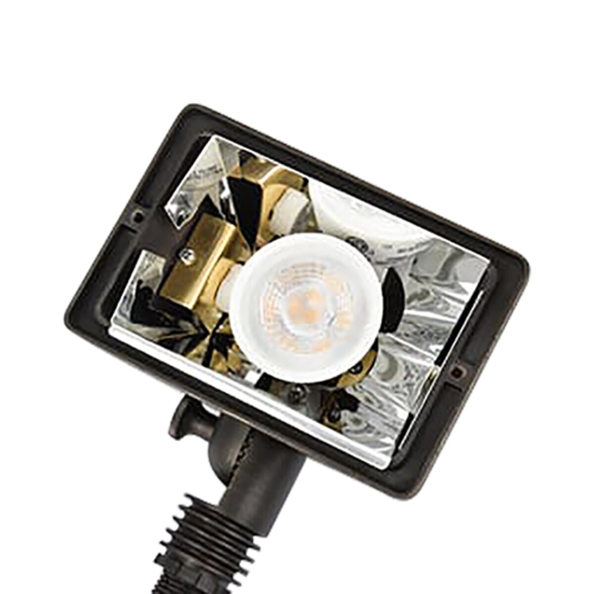 Elegant Lighting   C048V1-DB  Elitco Dark Brass 2-Socket Large Flood Wall Washer, Integrated Warm White LED, CRI 80